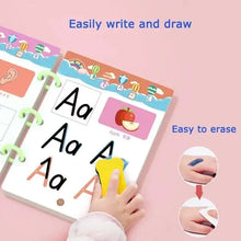 Load image into Gallery viewer, Kids Educational Dry Erase Drawing Book
