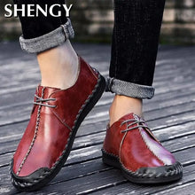 Load image into Gallery viewer, Men&#39;s Sophisticated Leather Shoes
