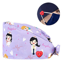 Load image into Gallery viewer, Cartoon Printed Nurse Hat 3 Pcs
