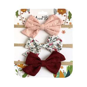 3 Pieces/Set Cotton Nylon Headbands