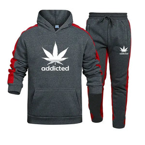 Men's Addicted Hoodies And Sweatpants Set