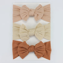 Load image into Gallery viewer, 3Pcs/Lot Knit Baby Headband Bow Set
