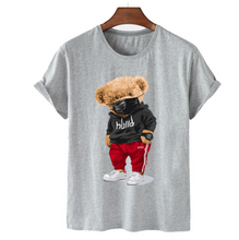 Load image into Gallery viewer, Bear Print Men&#39;s Cotton T Shirt
