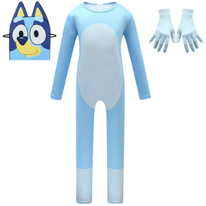 Kids Halloween Lovely Bluey and Bingo Costume