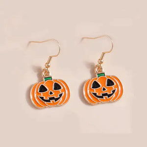 Halloween Bat Drop Earrings