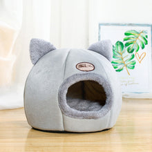 Load image into Gallery viewer, Cute Cat Ears Cat Bed
