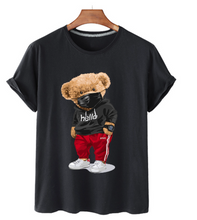 Load image into Gallery viewer, Bear Print Men&#39;s Cotton T Shirt
