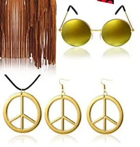 Halloween Hippie Disco 60s 70s Cosplay Costume for Women