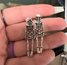 Load image into Gallery viewer, Skeleton Halloween Earrings
