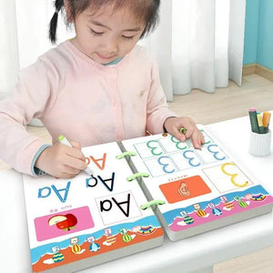 Kids Educational Dry Erase Drawing Book