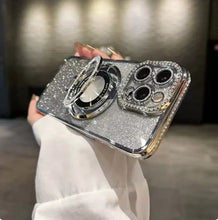 Load image into Gallery viewer, Premium Sparkle MagSafe Phone Case for iPhone 11-15 Pro Max &amp; Plus
