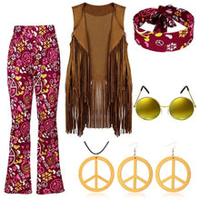 Load image into Gallery viewer, Halloween Hippie Disco 60s 70s Cosplay Costume for Women
