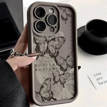 Load image into Gallery viewer, Art Oil Painting Butterfly Soft Phone Case for iPhone 15 14 Pro Max
