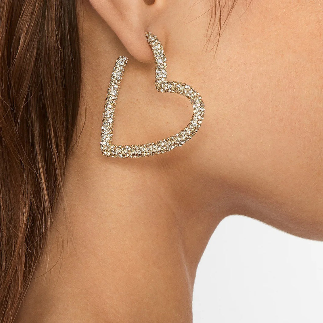 Open Heart Earrings