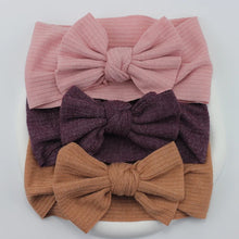 Load image into Gallery viewer, 3Pcs/Lot Knit Baby Headband Bow Set
