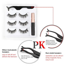 Load image into Gallery viewer, Magnetic Eyelashes Set with Waterproof Eyeliner and Tweezer
