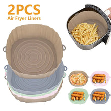 Load image into Gallery viewer, Reusable Silicone Air Fryer Basket Set
