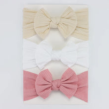 Load image into Gallery viewer, 3Pcs/Lot Knit Baby Headband Bow Set
