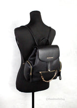 Load image into Gallery viewer, Michael Kors Medium Black Chain Backpack
