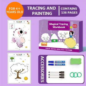 Kids Educational Dry Erase Drawing Book