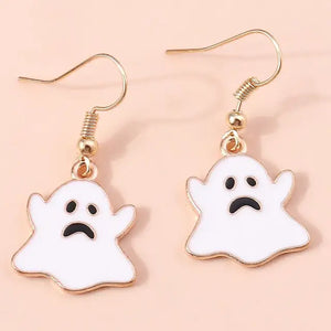 Halloween Bat Drop Earrings