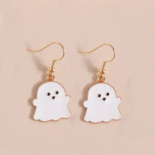 Load image into Gallery viewer, Halloween Bat Drop Earrings
