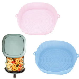 Reusable Silicone Air Fryer Basket Set