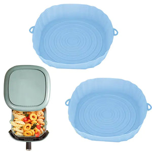 Reusable Silicone Air Fryer Basket Set