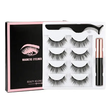 Load image into Gallery viewer, Magnetic Eyelashes Set with Waterproof Eyeliner and Tweezer
