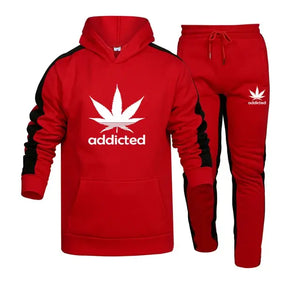 Men's Addicted Hoodies And Sweatpants Set