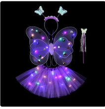 Load image into Gallery viewer, Children&#39;s Purple LED Halloween Costume
