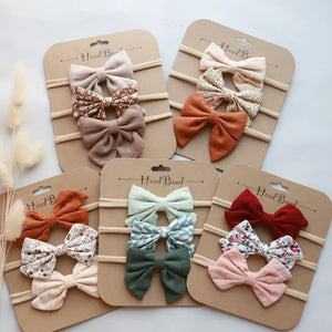 3 Pieces/Set Cotton Nylon Headbands