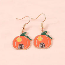 Load image into Gallery viewer, Halloween Bat Drop Earrings
