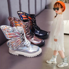 Load image into Gallery viewer, Little Girl&#39;s Butterfly Boots
