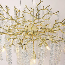 Load image into Gallery viewer, Luxury LED Crystal Tree Branch Ceiling Chandelier Light Fixture
