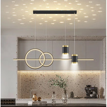 Load image into Gallery viewer, Modern LED Circles and Head Combo Light Fixture
