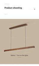 Load image into Gallery viewer, Wooden Modern LED Long Light Fixture
