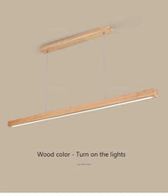 Load image into Gallery viewer, Wooden Modern LED Long Light Fixture
