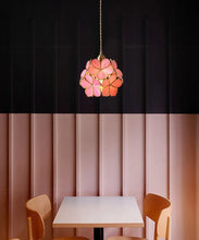 Load image into Gallery viewer, LED Flower Stained Hanging Light Fixture
