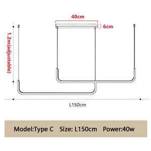 Rectangle Modern LED Light Fixture