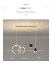 Load image into Gallery viewer, Modern LED Circles and Head Combo Light Fixture
