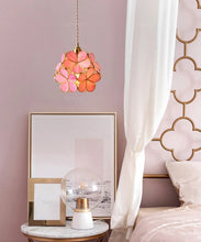 Load image into Gallery viewer, LED Flower Stained Hanging Light Fixture
