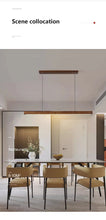 Load image into Gallery viewer, Wooden Modern LED Long Light Fixture
