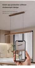 Load image into Gallery viewer, Wooden Modern LED Long Light Fixture
