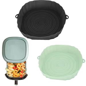 Reusable Silicone Air Fryer Basket Set