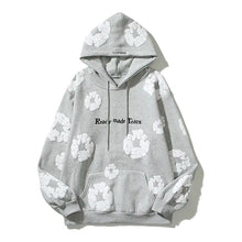 Load image into Gallery viewer, Retro Foam Kapok Print Letter Embroidery Hoodie Set
