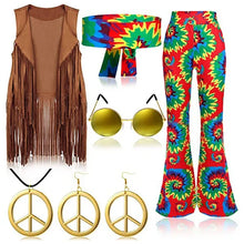 Load image into Gallery viewer, Halloween Hippie Disco 60s 70s Cosplay Costume for Women
