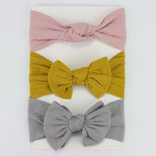 Load image into Gallery viewer, 3Pcs/Lot Knit Baby Headband Bow Set
