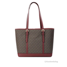 Load image into Gallery viewer, Michael Kors Dark Cherry Shoulder Tote
