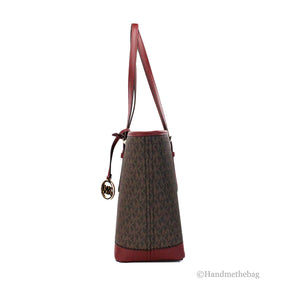 Michael Kors Dark Cherry Shoulder Tote